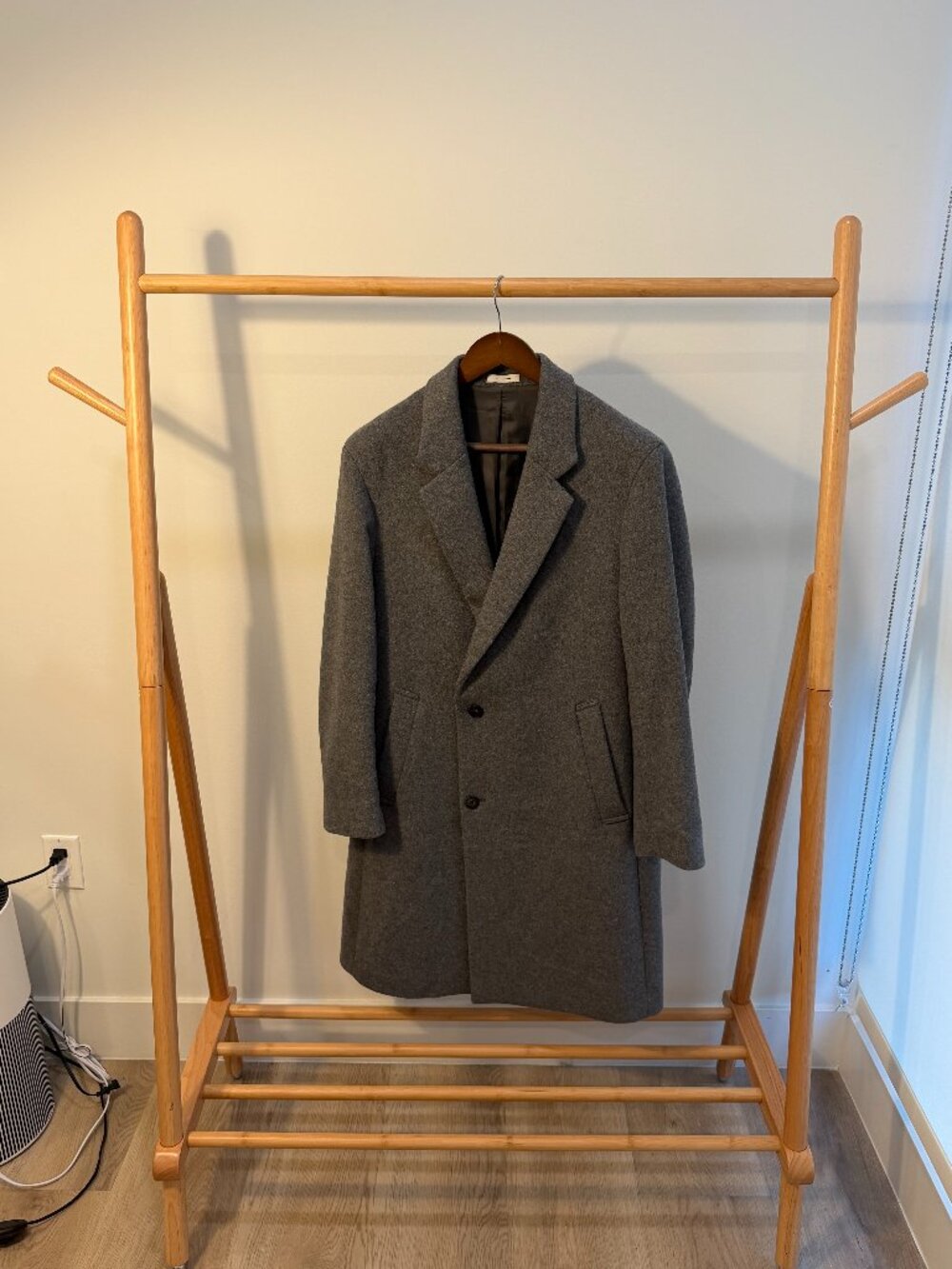 Minimalist Grey Wool Overcoat by SIEG (Korean Designer)